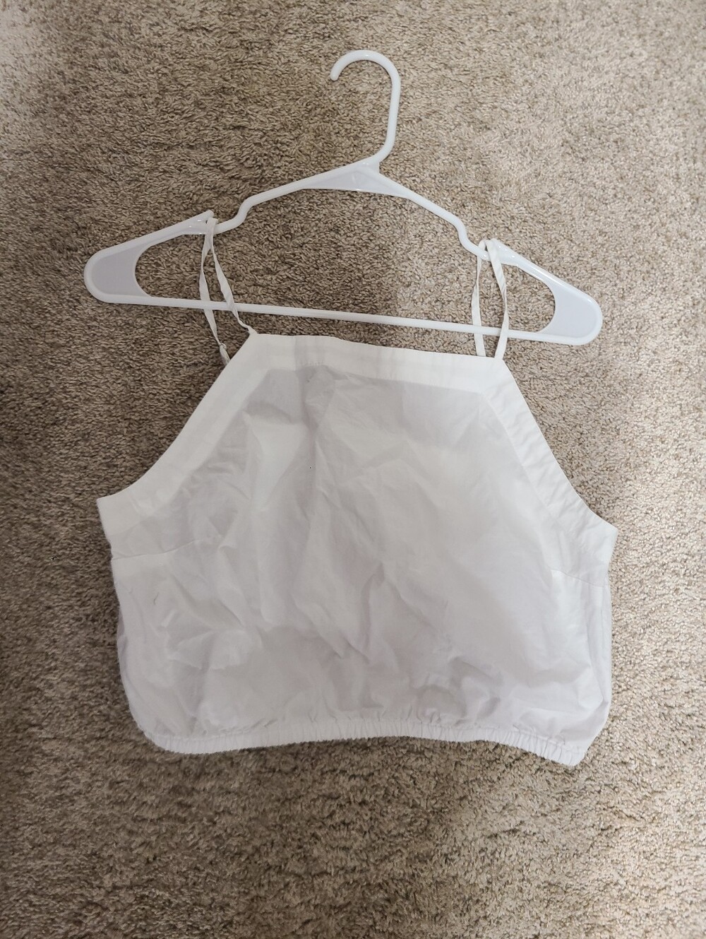 Banana Republic Apron Bubble Hem Crop Top